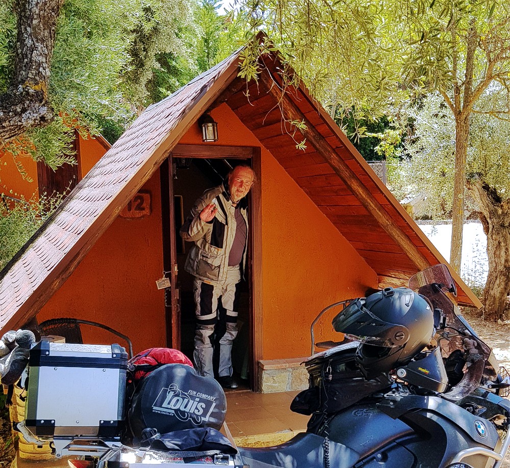 Hütte auf dem Campingplatz El Sur
