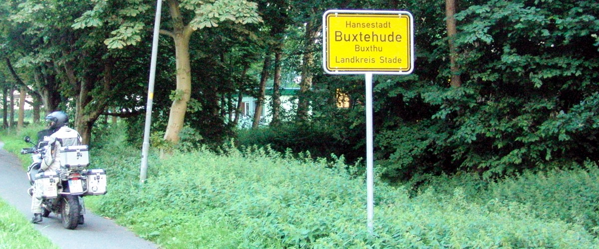 Ortsschild Hansestadt Buxtehude