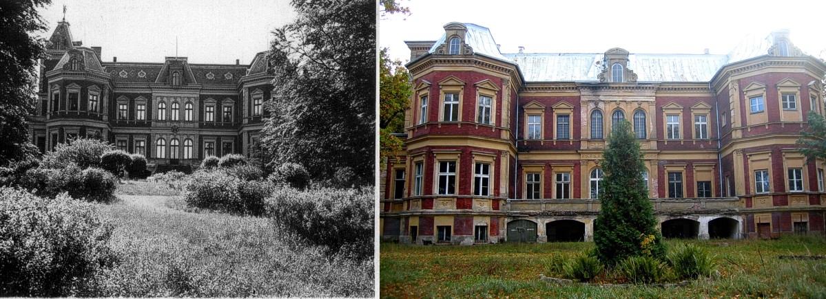 Schloss Albrechtsdor damals und heute