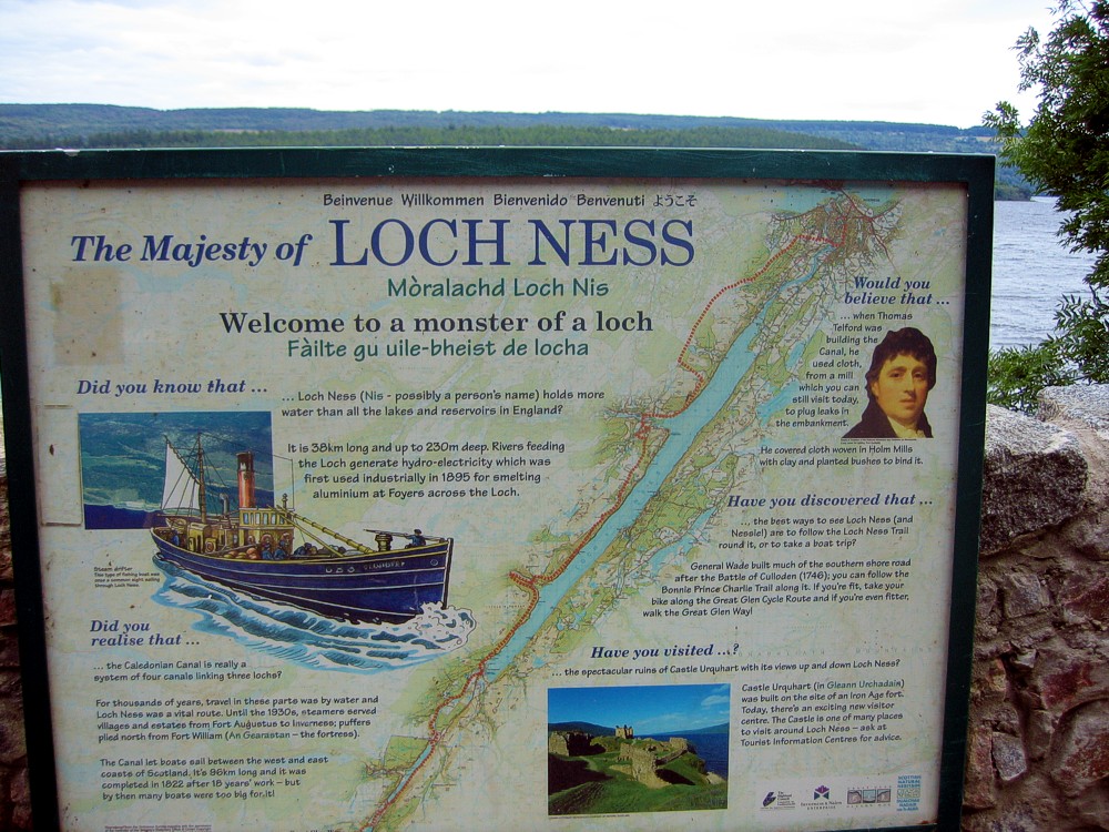 Loch Ness Infotafel